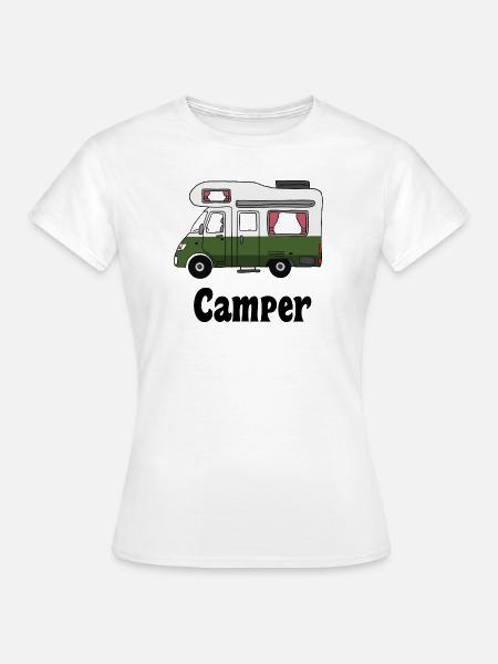 Camper Wohnmobil Caravan - Frauen T-Shirt - Weiß