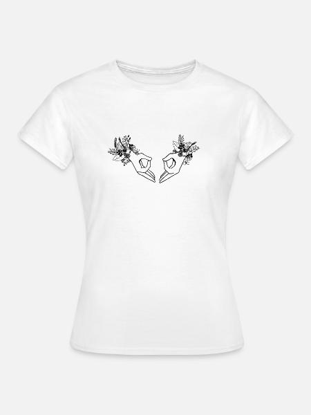 Uterus art - Frauen T-Shirt - Weiß
