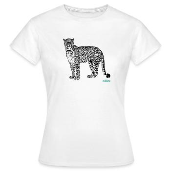 Leopard - Women's T-Shirt - white - Front - AI Model Female 172 dark (172cm)