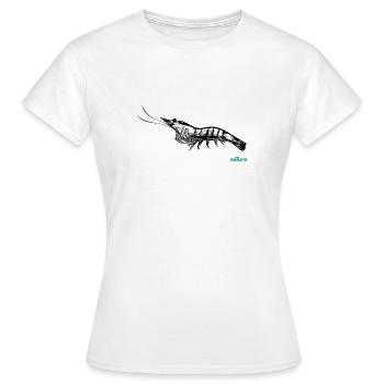 Crevettes - T-shirt Femme - blanc - Devant - AI Model Female 172 dark (172cm)