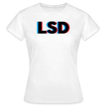 LSD - T-shirt Femme - blanc - Devant - AI Model Female 172 dark (172cm)