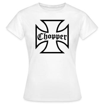 Iron Cross Iron Cross for Bikers - Women's T-Shirt - white - Front - AI Model Female 172 dark (172cm)