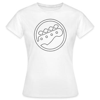 Bass guitar head design - Frauen T-Shirt - Weiß - Vorne - AI Model Female 172 dark (172cm)