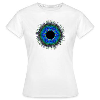Symbol Auge Augen Mandala Muster - Frauen T-Shirt - Weiß - Vorne - AI Model Female 172 dark (172cm)