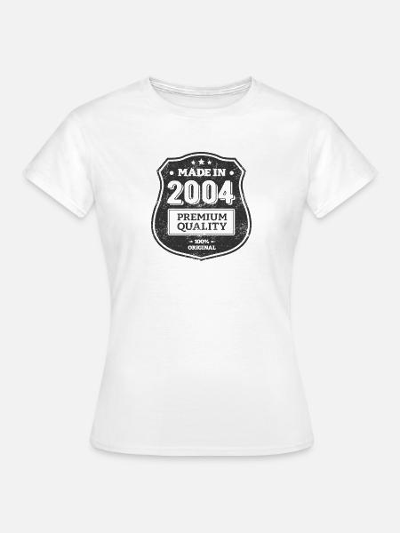 HERGESTELLT 2004 - Frauen T-Shirt - Weiß