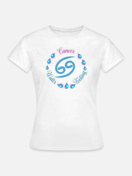 Sternzeichen Krebs - Frauen T-Shirt - Weiß