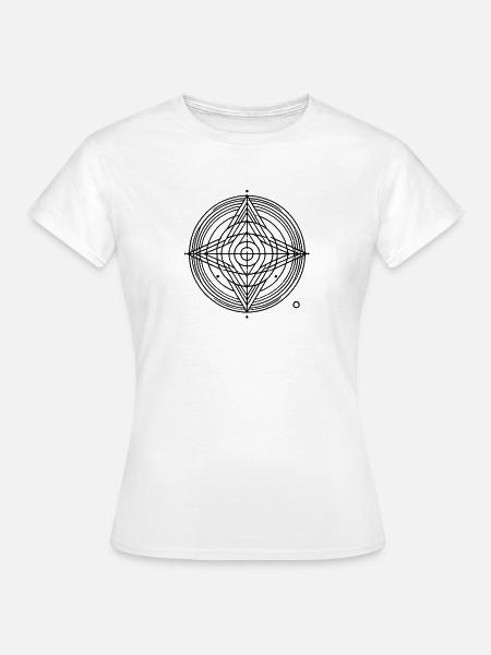 Line Pattern - Frauen T-Shirt - Weiß