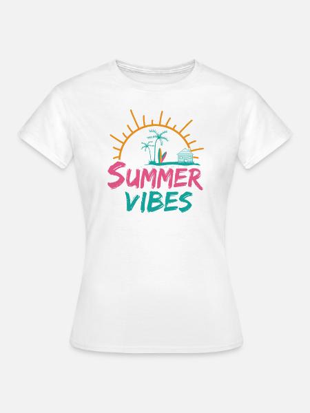 Summer Vibes - Frauen T-Shirt - Weiß