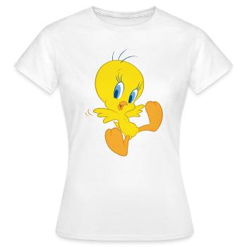 Looney Tunes Titi en vol - T-shirt Femme - blanc - Devant - AI Model Female 172 dark (172cm)