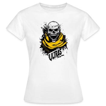 Dortmund Fußball Fußball Ultras Fan - Frauen T-Shirt - Weiß - Vorne - AI Model Female 172 dark (172cm)