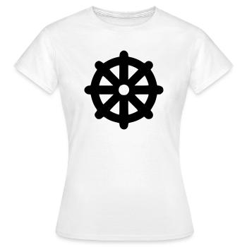 bouddhisme - T-shirt Femme - blanc - Devant - AI Model Female 172 dark (172cm)