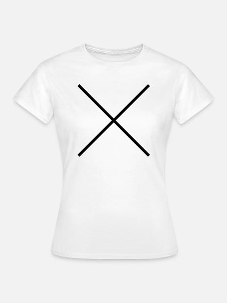 Kreuz - Frauen T-Shirt - Weiß