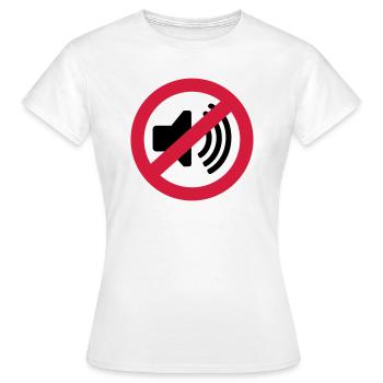 Musik Verbot - Frauen T-Shirt - Weiß - Vorne - AI Model Female 172 dark (172cm)