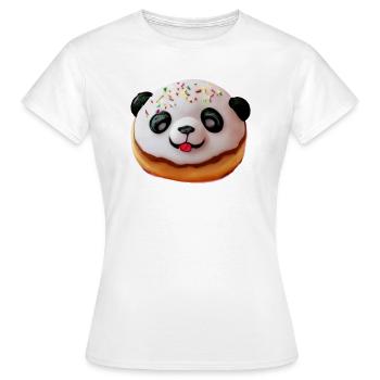 Baby Panda Donut - Frauen T-Shirt - Weiß - Vorne - AI Model Female 172 dark (172cm)