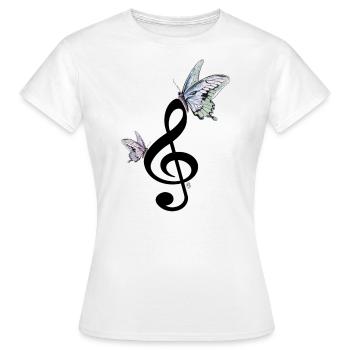 Of course Music! - Women's T-Shirt - white - Front - AI Model Female 172 dark (172cm)