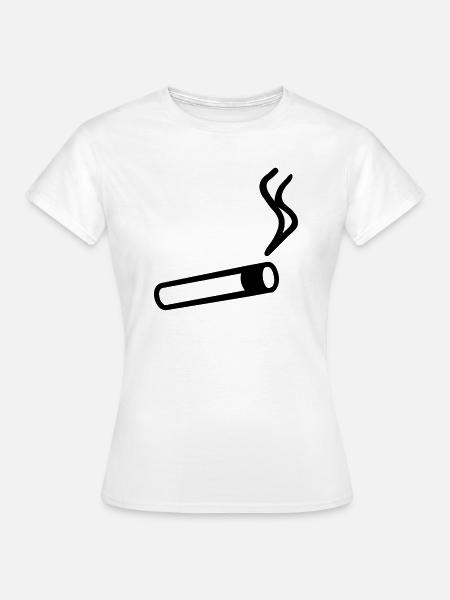 Zigarette - Frauen T-Shirt - Weiß