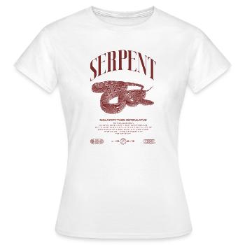 Gardien de reptiles python réticulé Streetwear - T-shirt Femme - blanc - Devant - AI Model Female 172 dark (172cm)
