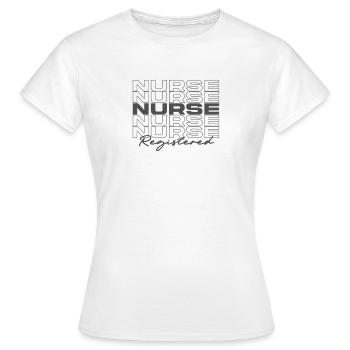 Infirmière autorisée Infirmières médicales élégantes - T-shirt Femme - blanc - Devant - AI Model Female 172 dark (172cm)