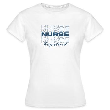 Infirmière autorisée Infirmières médicales élégantes - T-shirt Femme - blanc - Devant - AI Model Female 172 dark (172cm)