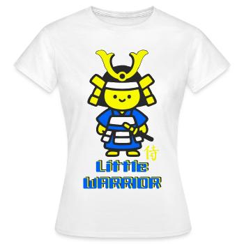 Kleiner Samurai Krieger - Frauen T-Shirt - Weiß - Vorne - AI Model Female 172 dark (172cm)