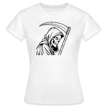 Conception de la Faucheuse avec faucheuse - T-shirt Femme - blanc - Devant - AI Model Female 172 dark (172cm)
