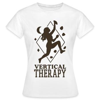 Thérapie verticale : bloc et escalade Bohèmes Design - T-shirt Femme - blanc - Devant - AI Model Female 172 dark (172cm)