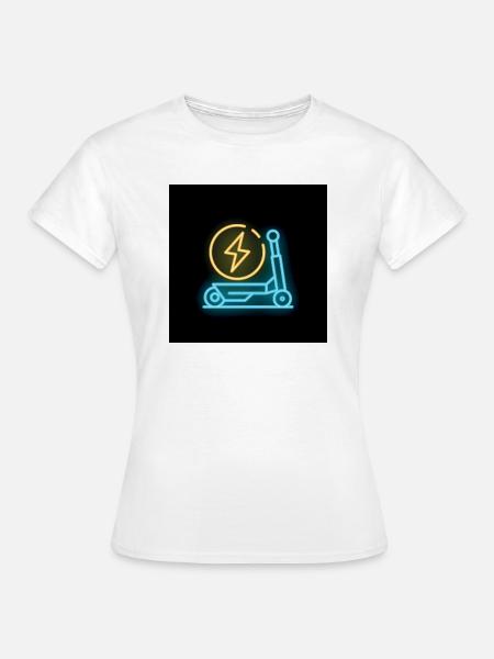 Neon Blitz Scooter - Frauen T-Shirt - Weiß