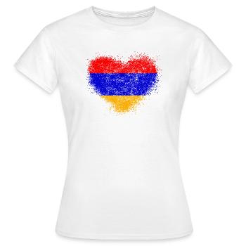 Arménie - T-shirt Femme - blanc - Devant - AI Model Female 172 dark (172cm)