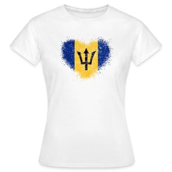 Barbados - Women's T-Shirt - white - Front - AI Model Female 172 dark (172cm)