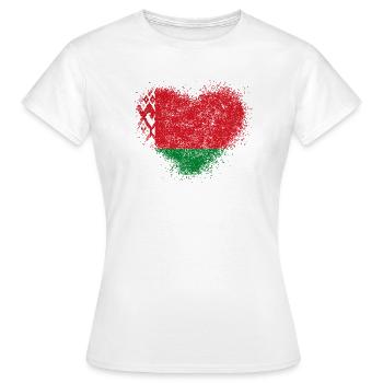 Belarus - Women's T-Shirt - white - Front - AI Model Female 172 dark (172cm)