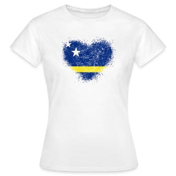 Curaçao - T-shirt Femme - blanc - Devant - AI Model Female 172 dark (172cm)