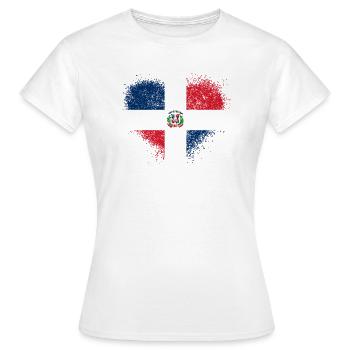 République dominicaine - T-shirt Femme - blanc - Devant - AI Model Female 172 dark (172cm)