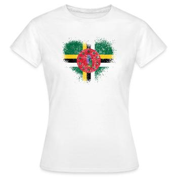 Dominique - T-shirt Femme - blanc - Devant - AI Model Female 172 dark (172cm)