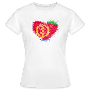 Eritrea - Frauen T-Shirt - Weiß - Vorne - AI Model Female 172 dark (172cm)