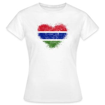 Gambia - Frauen T-Shirt - Weiß - Vorne - AI Model Female 172 dark (172cm)