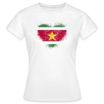Suriname - T-shirt Femme - blanc - Devant - AI Model Female 172 dark (172cm)