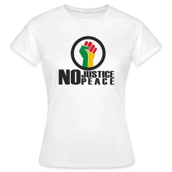 Juneteenth Day 1865, Jour de la Liberté Amérique Africaine - T-shirt Femme - blanc - Devant - AI Model Female 172 dark (172cm)