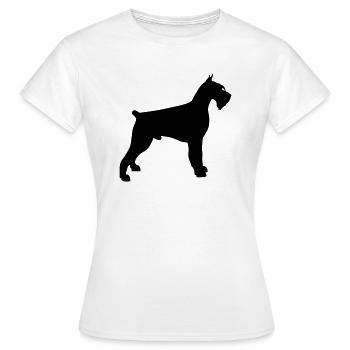 schnauzer géant - T-shirt Femme - blanc - Devant - AI Model Female 172 dark (172cm)