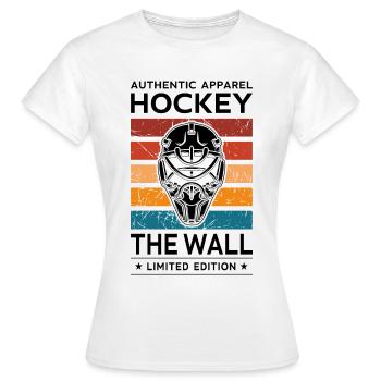 Hockey le mur - T-shirt Femme - blanc - Devant - AI Model Female 172 dark (172cm)