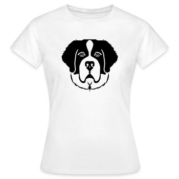 Bernhardiner - Frauen T-Shirt - Weiß - Vorne - AI Model Female 172 dark (172cm)