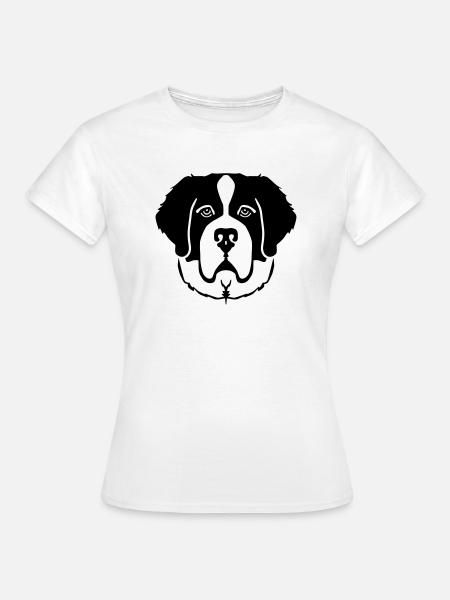 Bernhardiner - Frauen T-Shirt - Weiß