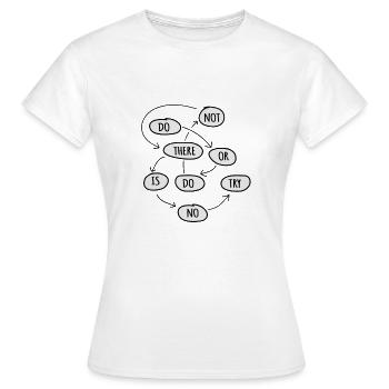 tun oder nicht tun - Frauen T-Shirt - Weiß - Vorne - AI Model Female 172 dark (172cm)