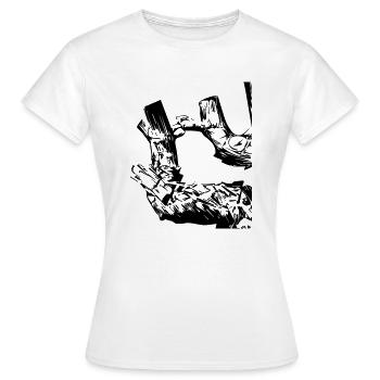 Cep de vigne - T-shirt Femme - blanc - Devant - AI Model Female 172 dark (172cm)