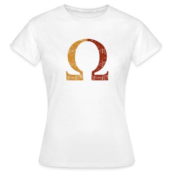 Omega-Grafiken - Frauen T-Shirt - Weiß - Vorne - AI Model Female 172 dark (172cm)