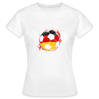 Germany Soccer World Cup national team - Women's T-Shirt - white - Front - AI Model Female 172 dark (172cm)