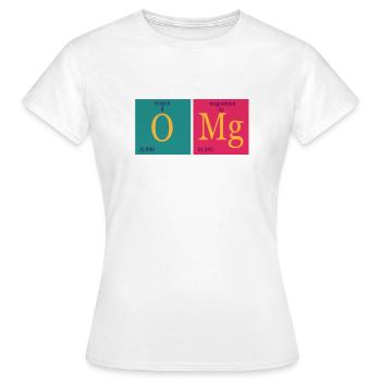 Oh mein Gott - Frauen T-Shirt - Weiß - Vorne - AI Model Female 172 dark (172cm)