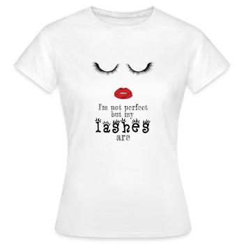 Cils parfaits - T-shirt Femme - blanc - Devant - AI Model Female 172 dark (172cm)