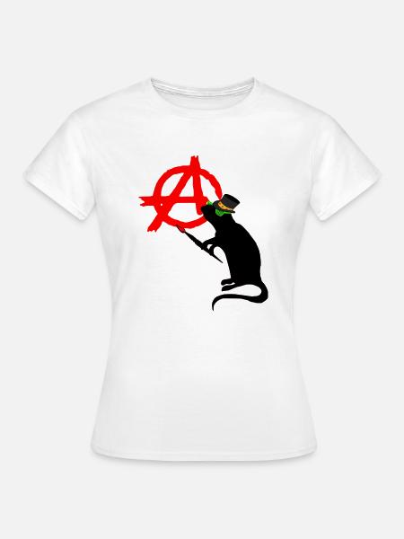 punk rock rat - Frauen T-Shirt - Weiß