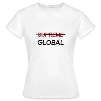 Global Elite | Cs Go | Joueur | Jeu | cadeau - T-shirt Femme - blanc - Devant - AI Model Female 172 dark (172cm)