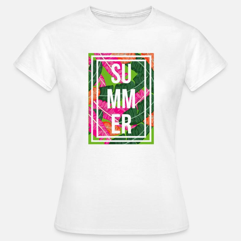 Summer palm trees - Women's T-Shirt - white